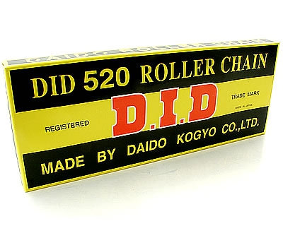 Chaîne DID 520 S (118G), résistance à la traction 3040kg